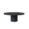 Hello Honey® 16" Black Oval Mango Wood Pedestal